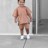 Relaxed Fit Shorts in Vintage Terracotta