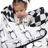 Organic Muslin Quilt in Lana (Bows) x Venice