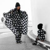 Organic Muslin Quilt in Mr. Brightside x Black + Cream Checkered