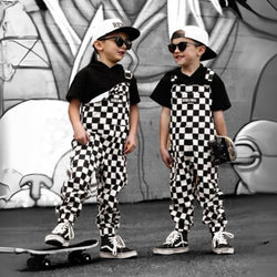 Image of The Live Fast Checkered Overall in Venice