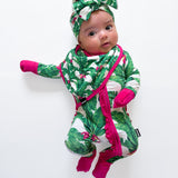 Bamboo Bandana Bib in Palm Paradise