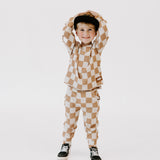 Organic Ribbed Set in Vanilla + Chestnut (PREORDER)