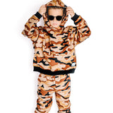 Fleece Hoodie + Sweatpants Set in Ranger