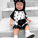Short Sleeve Hoodie in Bowie