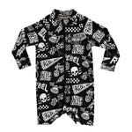 UPF50+ Swim Romper in Live Fast - Rebel Bro