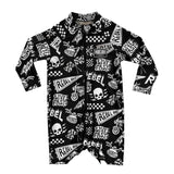 UPF50+ Swim Romper in Live Fast - Rebel Bro