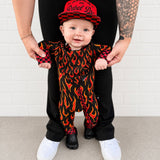 Bamboo Bandana Bib in Caliente