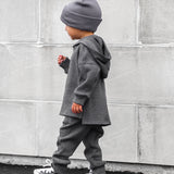 Waffle Set in Charcoal Grey