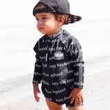 UPF50+ Swim Romper in Long Live Boyhood