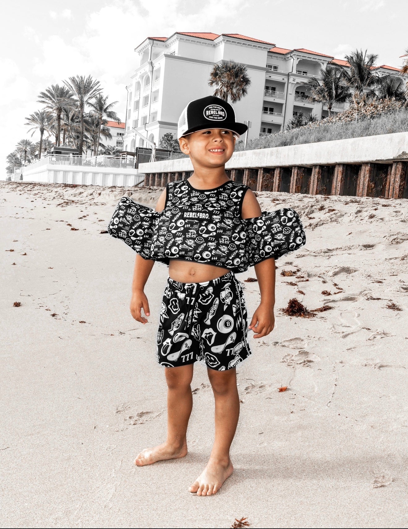 Neoprene Kids Arm Float in Warped Tour [Midnight Edition]
