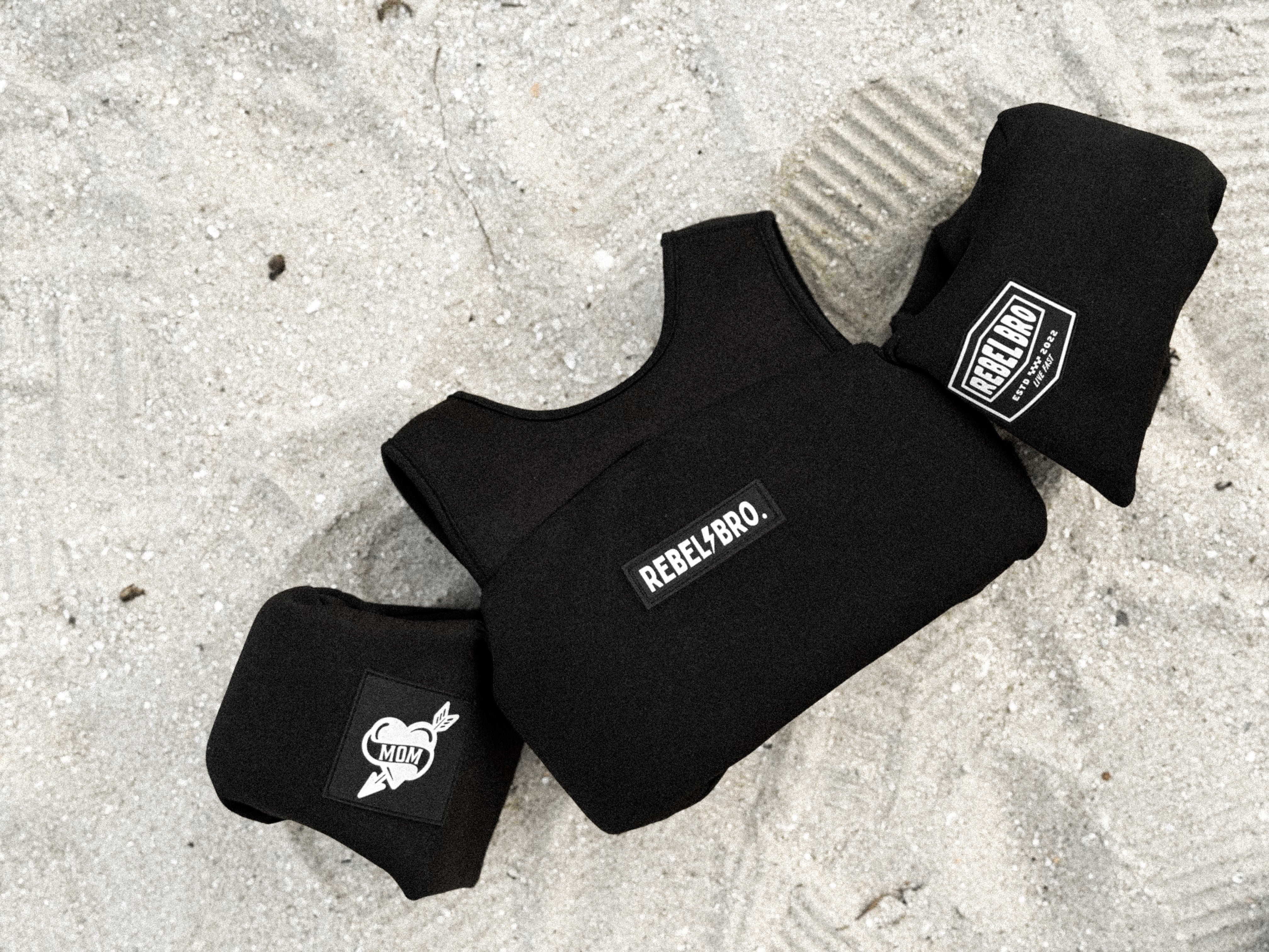 Neoprene Kids Arm Float in Black - Rebel Bro