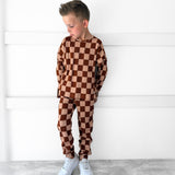 Organic Ribbed Set in Spiced Cider + Graham
