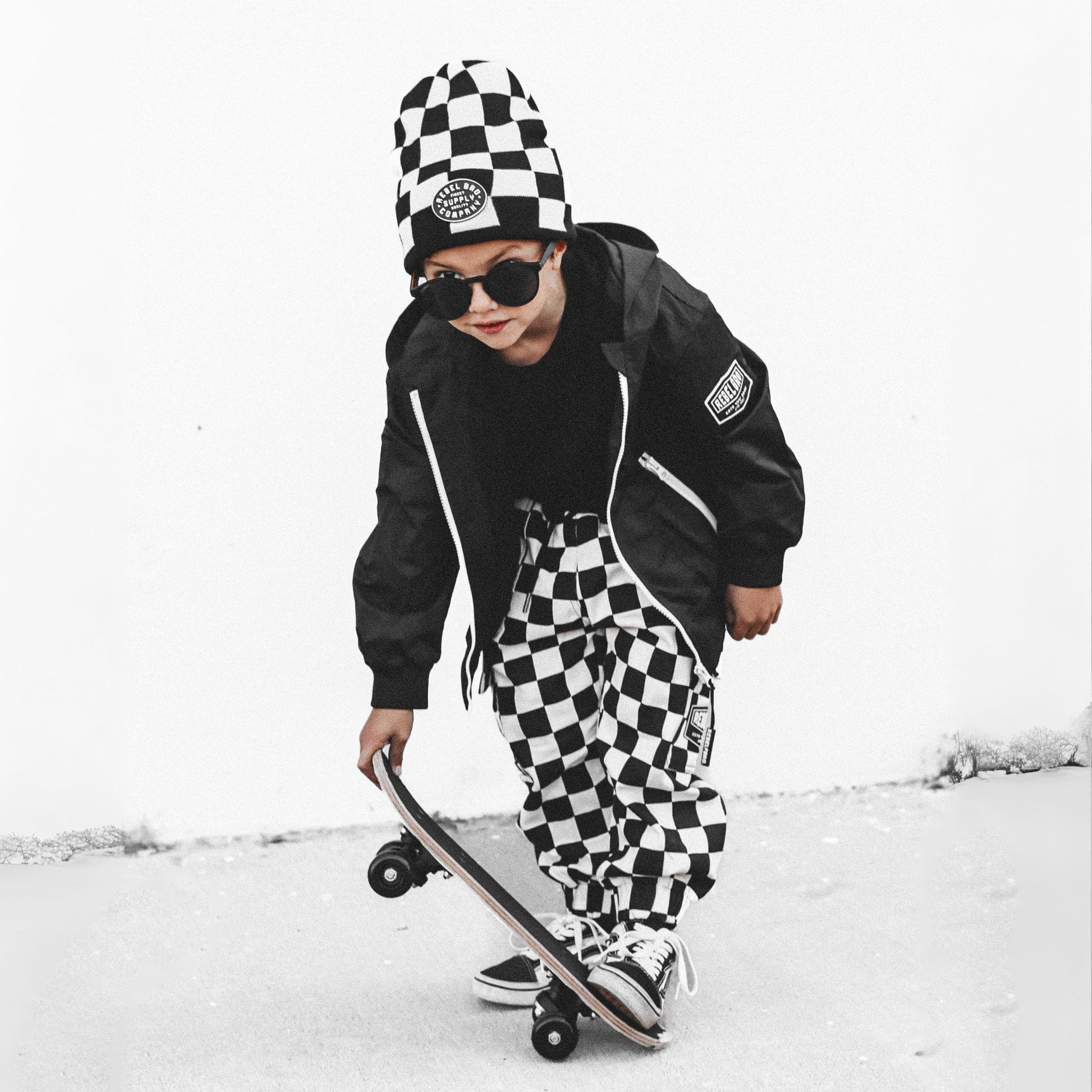 Live Fast Hydro Bomber Jacket in Black (FINAL SALE)