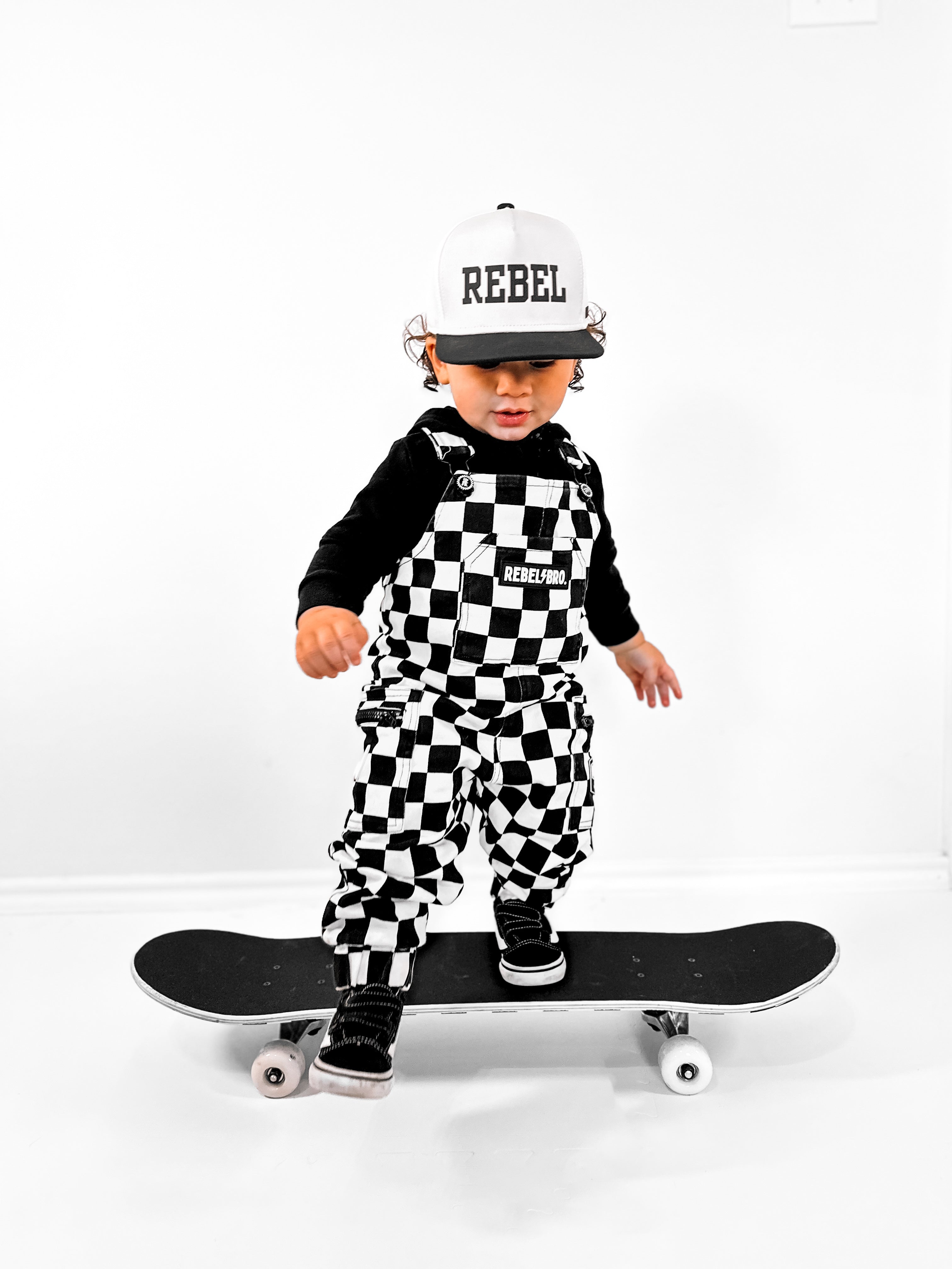 The Live Fast Checkered Overall in Venice