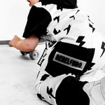 Hooded Rebel Short Sleeve Romper in Bowie - Rebel Bro