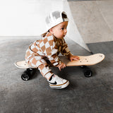 Organic Ribbed Set in Vanilla + Chestnut (PREORDER)