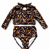 UPF50+ Cropped Two Piece Swimsuit in Morocco