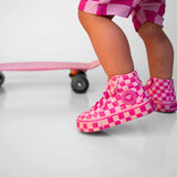 SK8TR Hi-Top in Bubble Gum Checkered