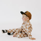 Organic Ribbed Set in Vanilla + Chestnut (PREORDER)