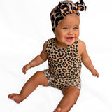 Tank + Biker Two Piece Set in Ava (Leopard)