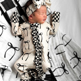 Organic Muslin Quilt in Lana (Bows) x Venice
