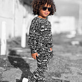 Organic Ribbed Set in Urban Drip [Midnight Edition]