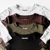 Long Sleeve Bamboo Tees (4 Pack) - Woodlands Series