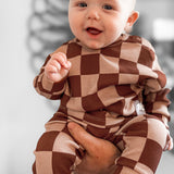 Organic Ribbed Set in Spiced Cider + Graham