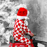 Bamboo Two Piece Set in Candy Cane Checkered