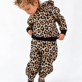 Fleece Hoodie + Sweatpants Set in Ava (Leopard)