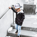 RB x LB The Core-Classic Midi Boot in Black / Taupe - Rebel Bro