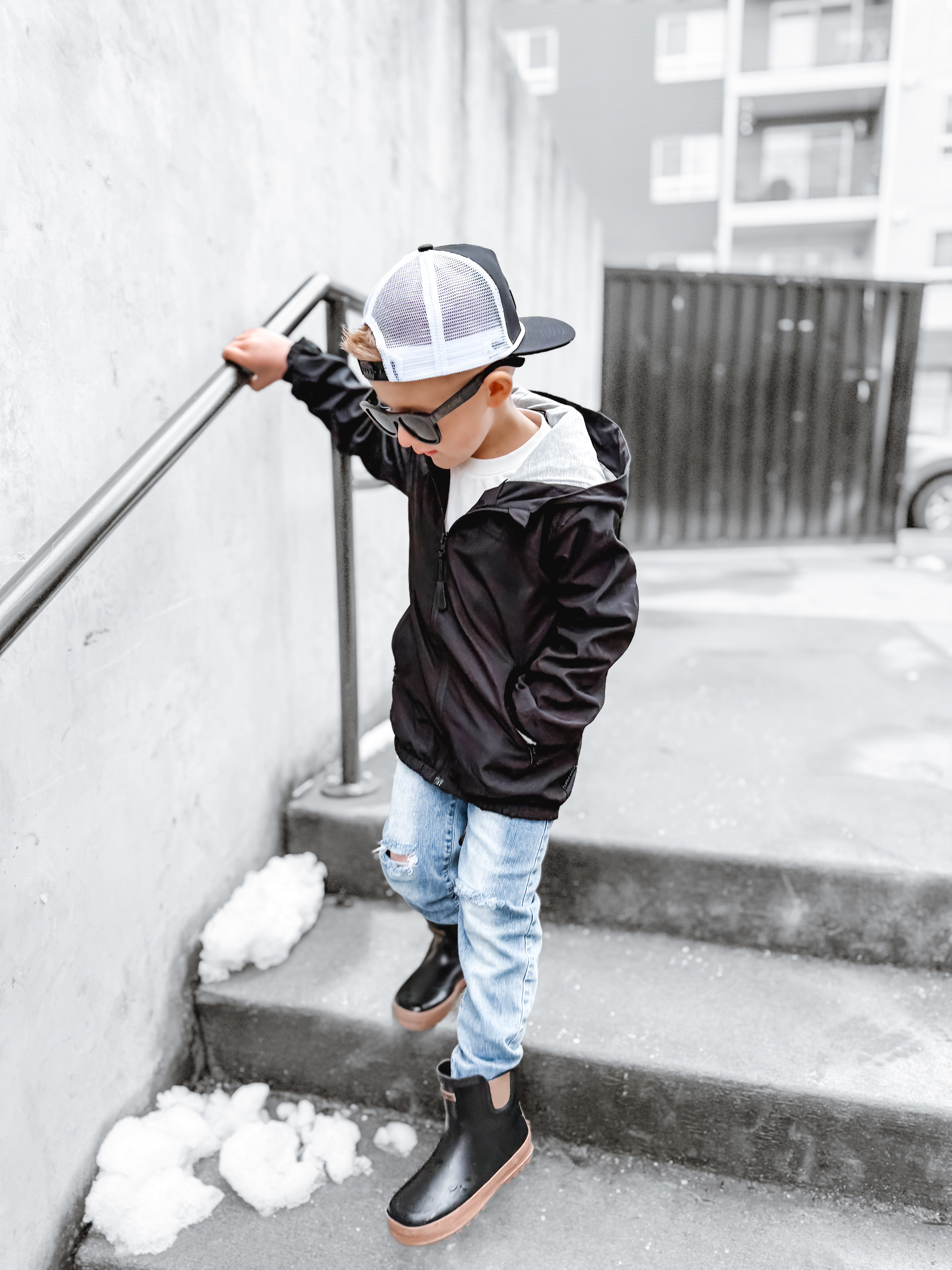 RB x LB The Core-Classic Midi Boot in Black / Taupe - Rebel Bro