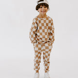 Organic Ribbed Set in Vanilla + Chestnut (PREORDER)