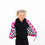 Bomber Jacket in Bubble Gum Checkered
