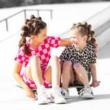 Biker Two Piece Set in Ava (Leopard)