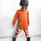 Ribbed Bamboo Leggings (3 Pack) - Rust Classics