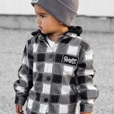 Hooded Flannel in Woodlands Haze