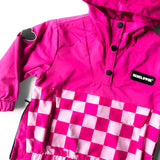 Pullover Windbreaker in Bubble Gum Checkered
