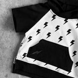 Short Sleeve Hoodie in Bowie