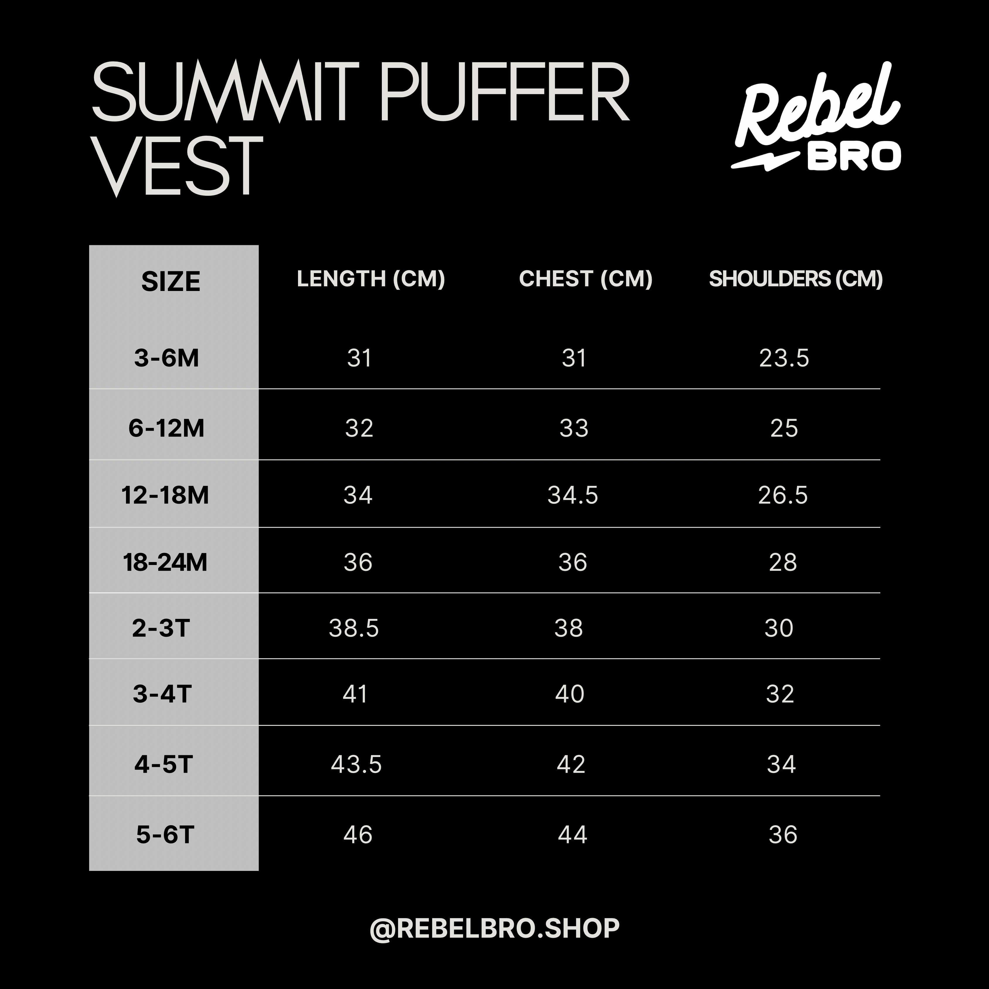 Summit Puffer Vest — Cliffs (FINAL SALE)