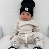 Organic Ribbed Set in Oat