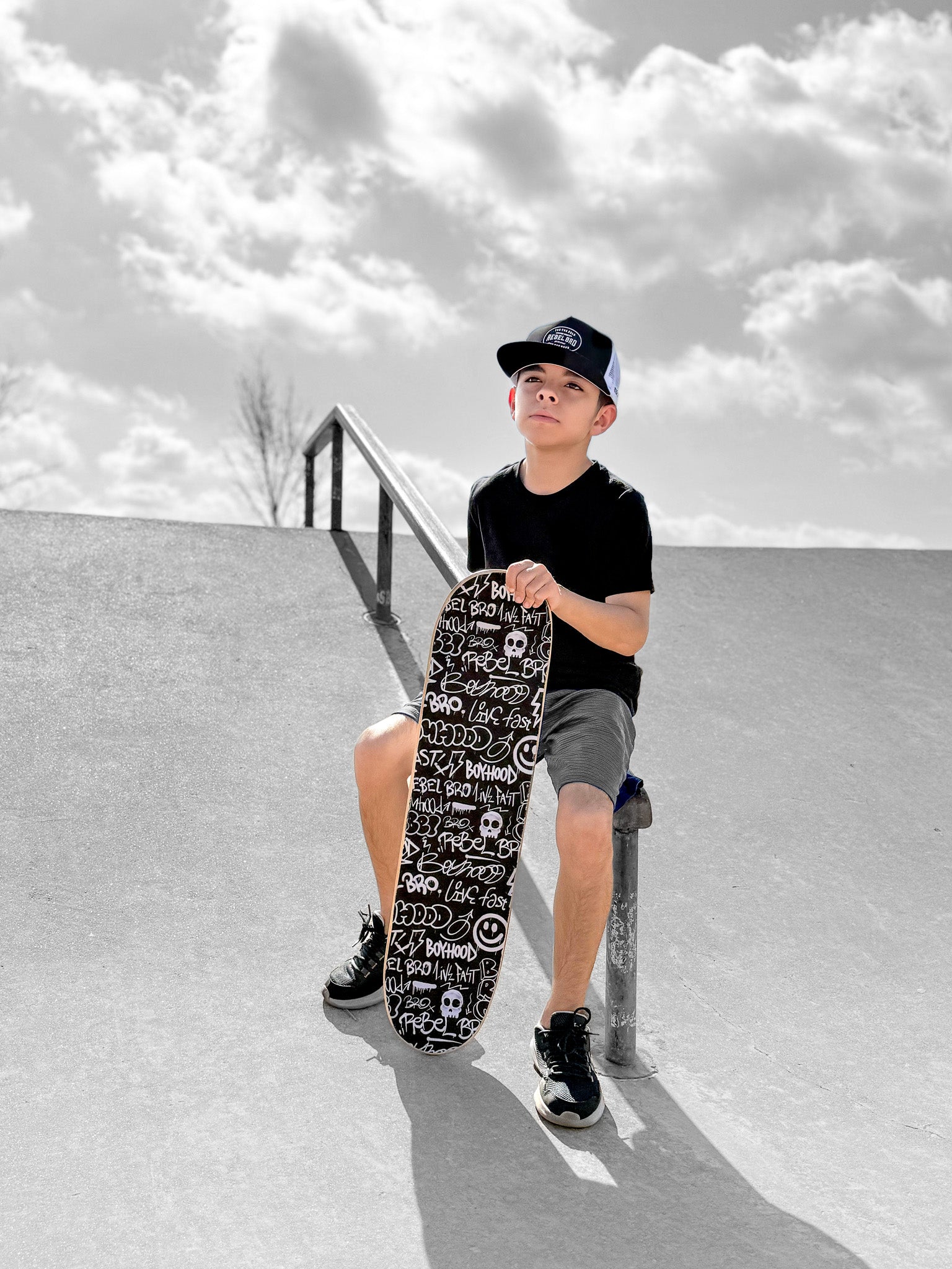 Urban Drip (Black) x Rebel Bro Top-Side Griptape