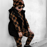 Organic Ribbed Set in Smoke + Spice (PREORDER)