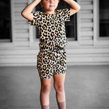 Biker Two Piece Set in Ava (Leopard)
