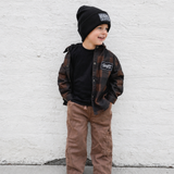 Hooded Flannel in Woodlands Cocoa