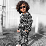 Organic Ribbed Set in Urban Drip [Midnight Edition]