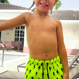 Hybrid Swim Trunks in Neon Electric Lime x Jagger