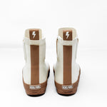 The Core-Classic Midi Boot in White / Taupe - Rebel Bro
