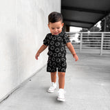 Biker Two Piece Set in Cobain
