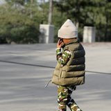 Puffer Vest in Olive